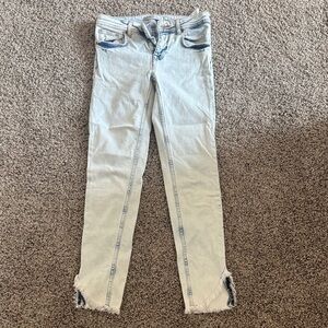 Zara Light Blue Ankle Jeans